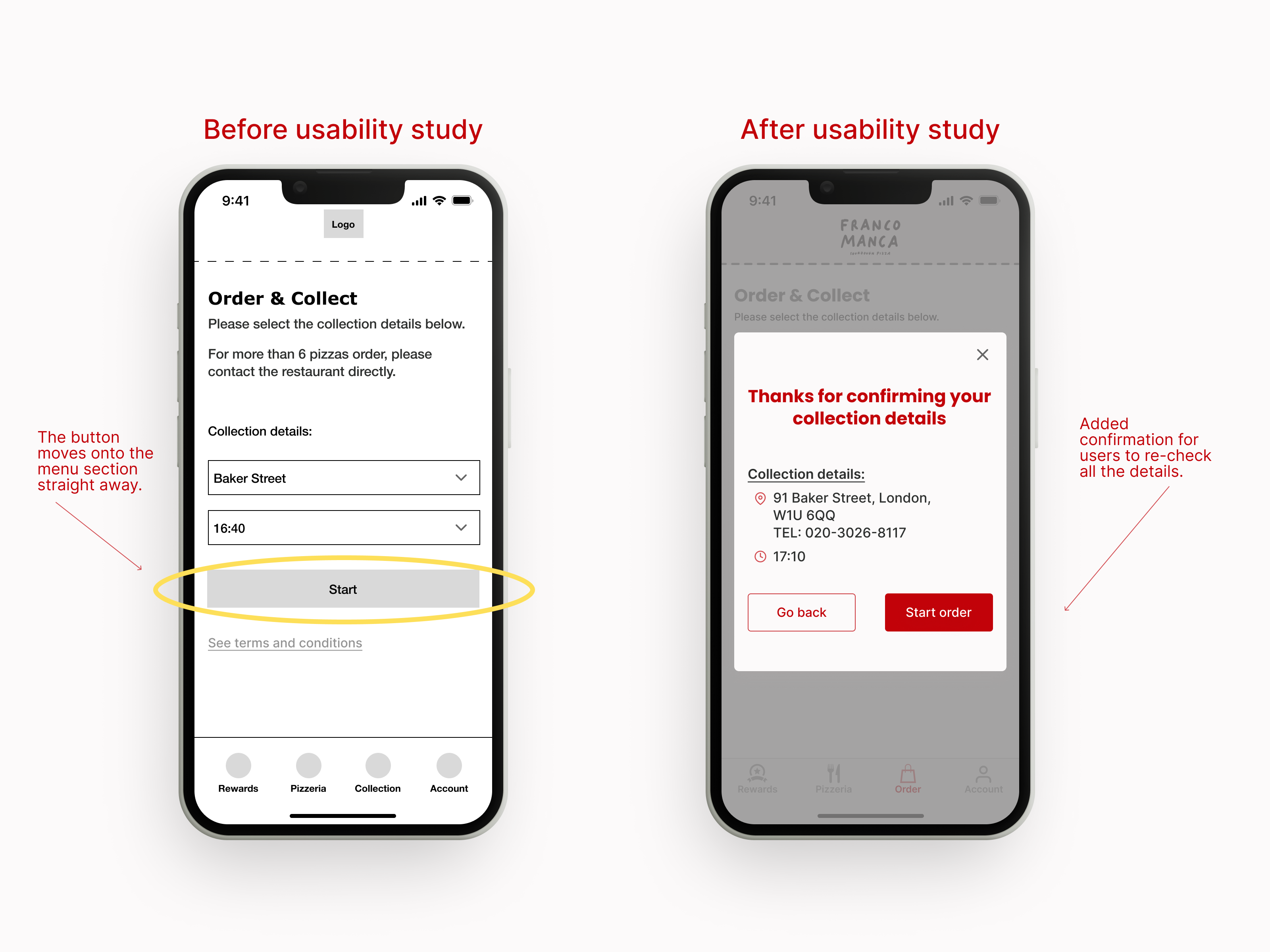 confirmation modal