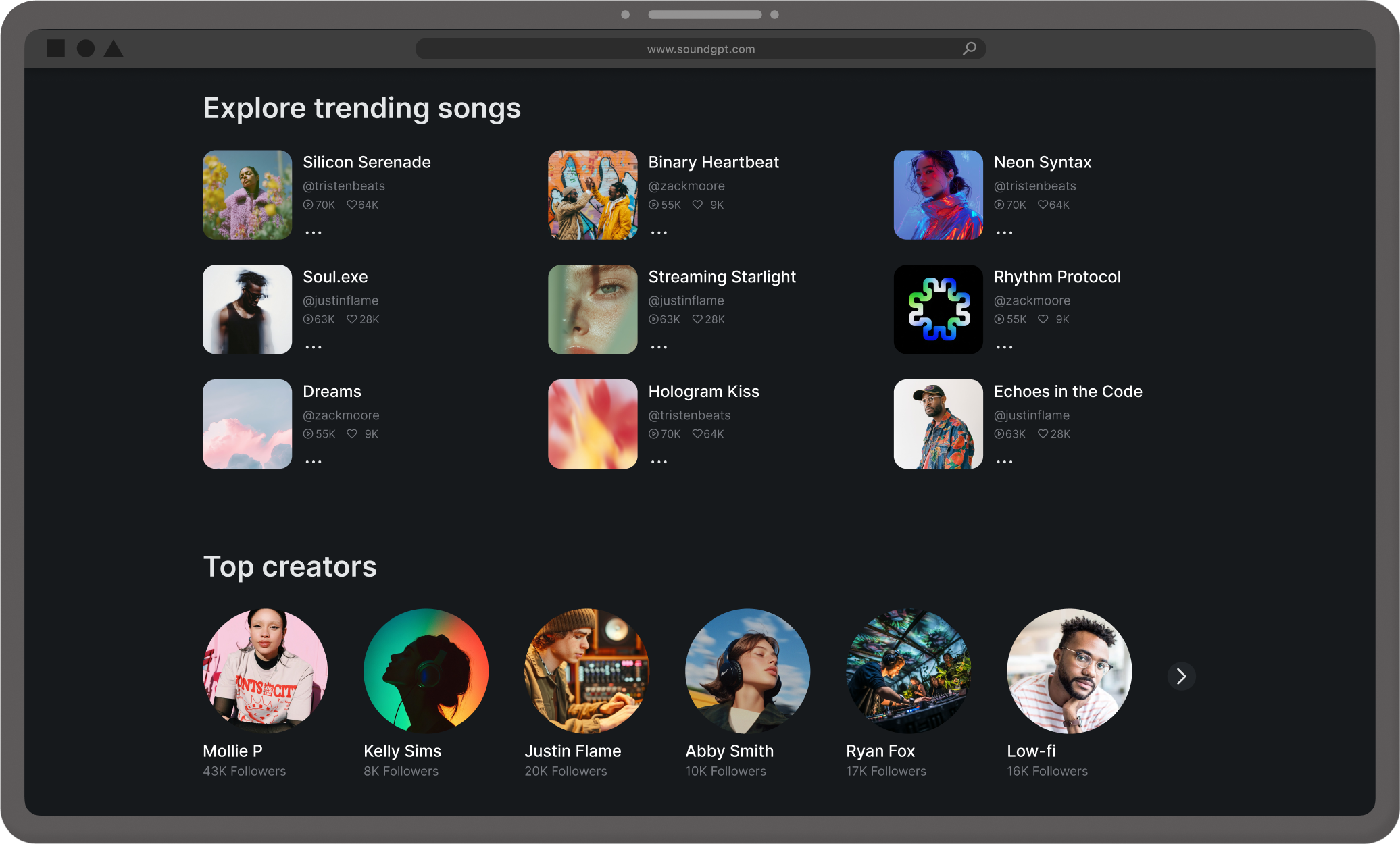 SoundGPT web app main page image 2